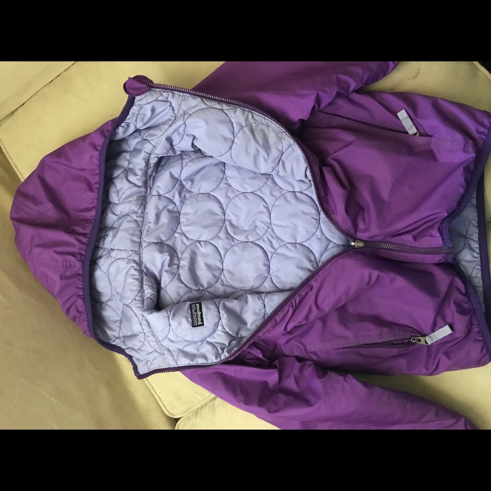 Patagonia girls hooded Nano Puff